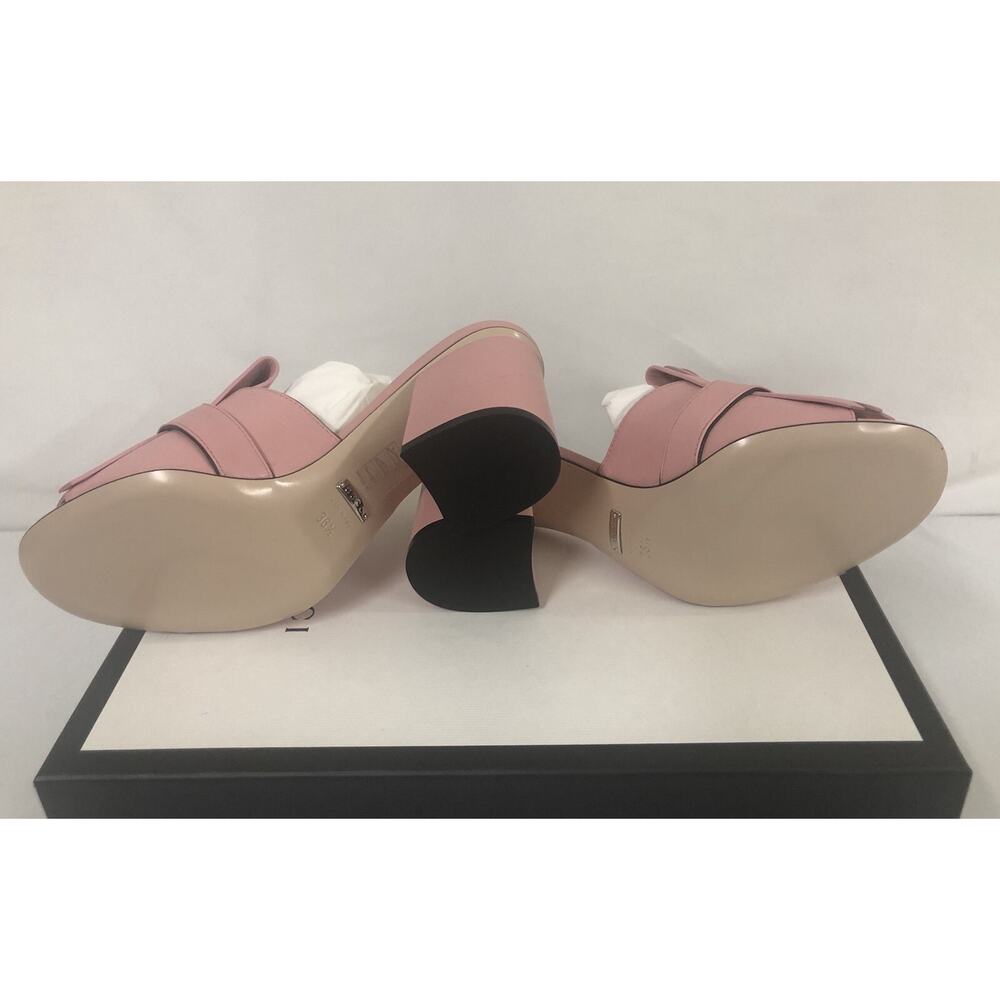 NIB Gucci Marmont GG Pink (Wild Rose) Leather 75mm Sandals 36.5EU/6.5US $860.00 - Picture 12 of 12
